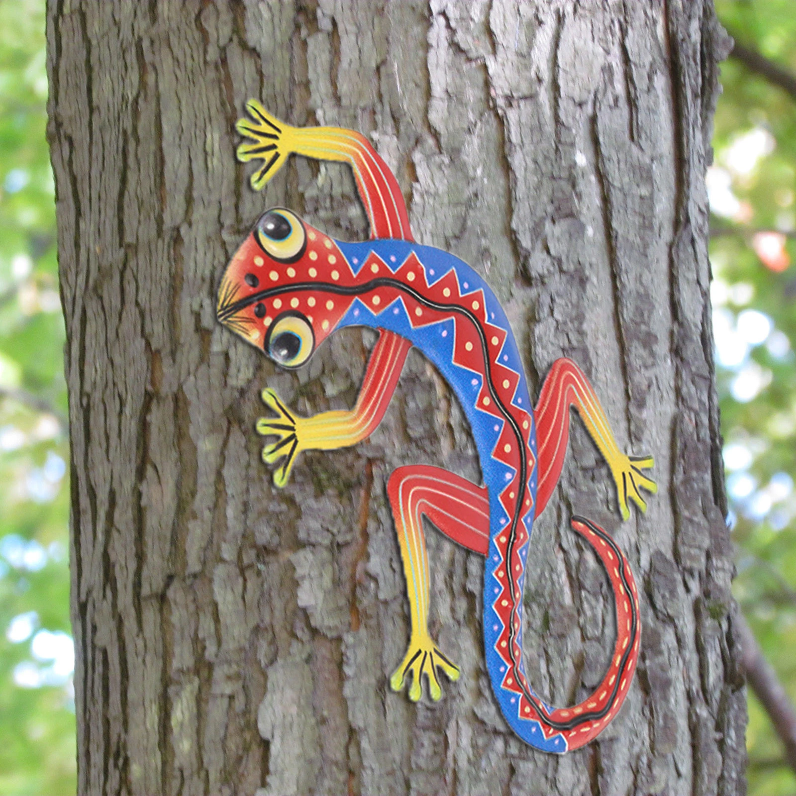 Metal Gecko Wall Art Wall Hanging Lizard Sculpture Outdoor Garden Decor