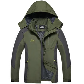 

Outdoor Waterproof Jacket Men's Thin Spring And Autumn Single Layer Large Size Coat Windproof Waterproof Four Seasons Sports Tra