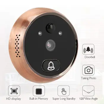 

2.8in Display Screen Smart Motion Detection Doorbell 120 Degree Wide Angle Infrared Night Vision Electronic Video Doorbell