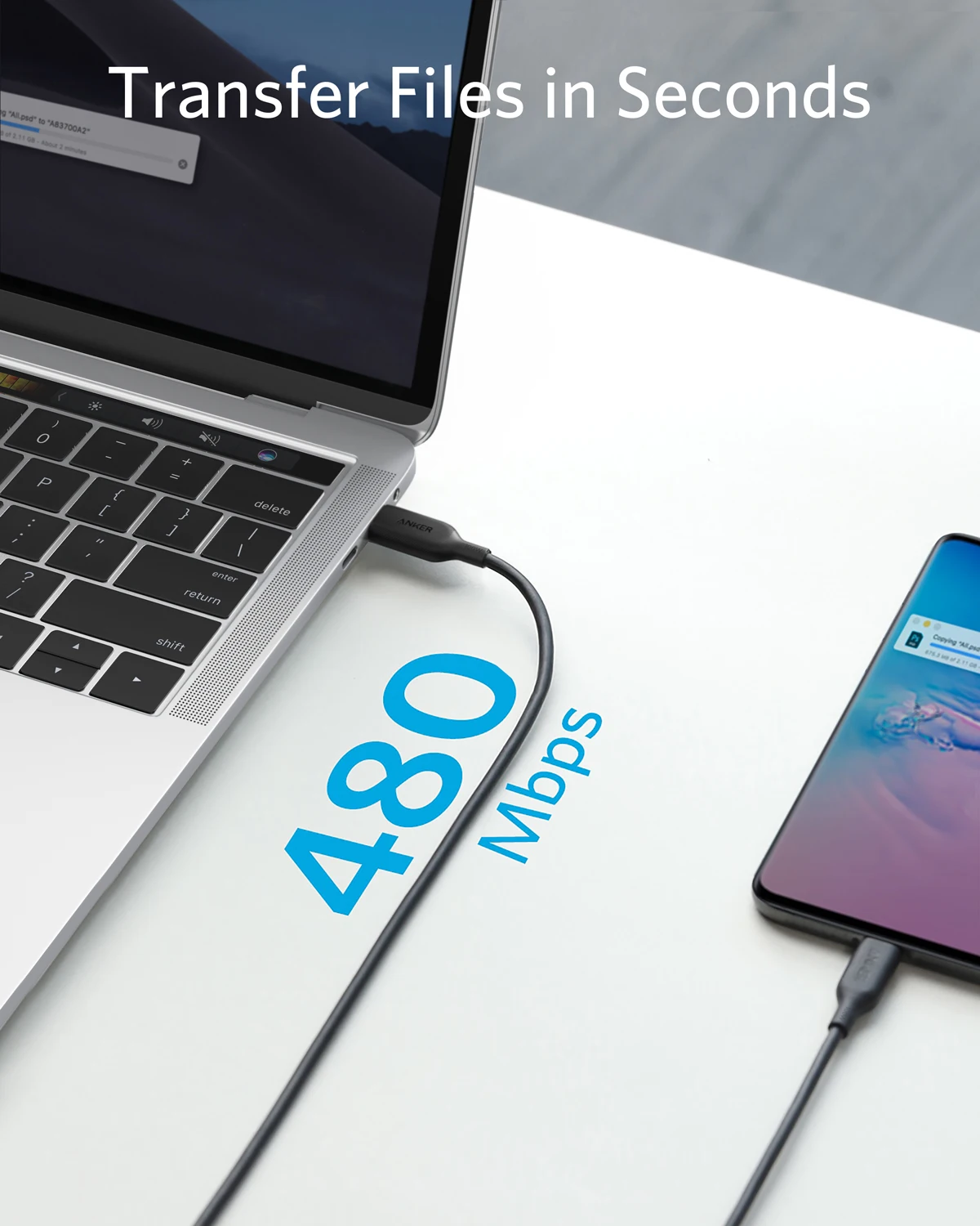 USB Type C Cable Type C Charging Cable Fast Charger Cable Anker Powerline III Type C Cable 100W USB C to USB Charger Cable 2.0 Type Charging for MacBook Pro