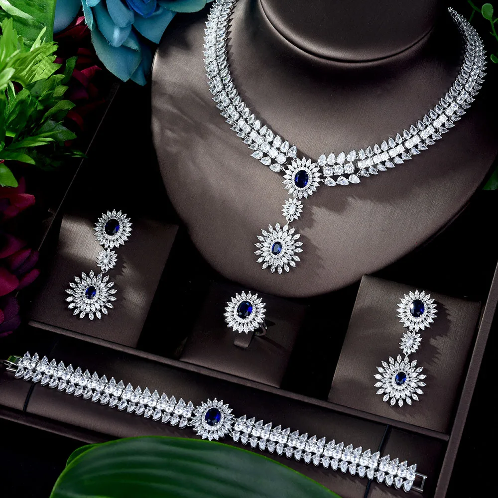 Bridal Wedding Necklace Earring Bracelet Jewellery Luxury Party Crystal Pearl 