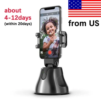 

Auto Smart Phone Holder Selfie Shooting Gimbal 360 degree Face Tracking Object Stick Photo vlog Camera Live Video Record stand