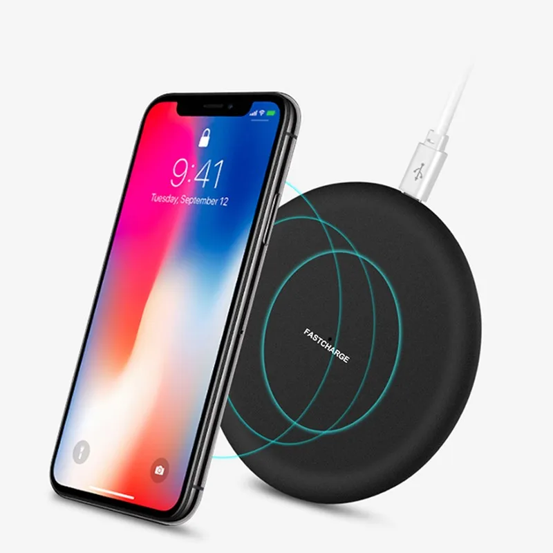 5 V/2A QI Беспроводной Зарядное устройство для iPhone 8 X XS MAX XR зарядки зарядного устройства с Micro USB кабель для samsung Galaxy S7 S6 край S8 S9 S10 плюс