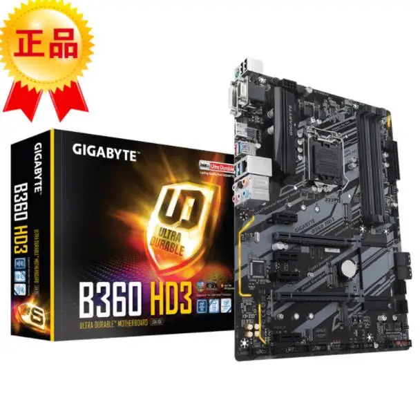 

desktop motherboard New Gigabyte B360 HD3 original LGA 1151 DDR4 B360 desktop E-sports game computer motherboards