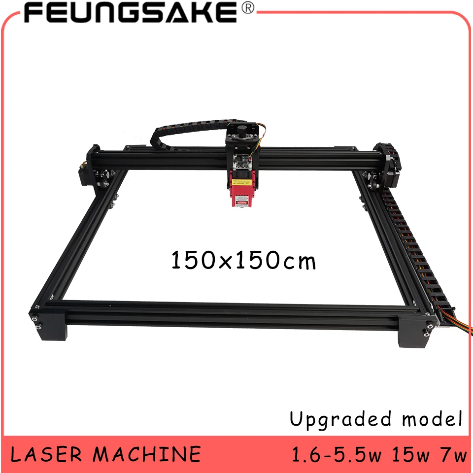 Best big area 150x150cm cnc 15w laser machine PMW TTL control,7w laser carving machine 5500mw Laser engraver,Laser Engraving Machine