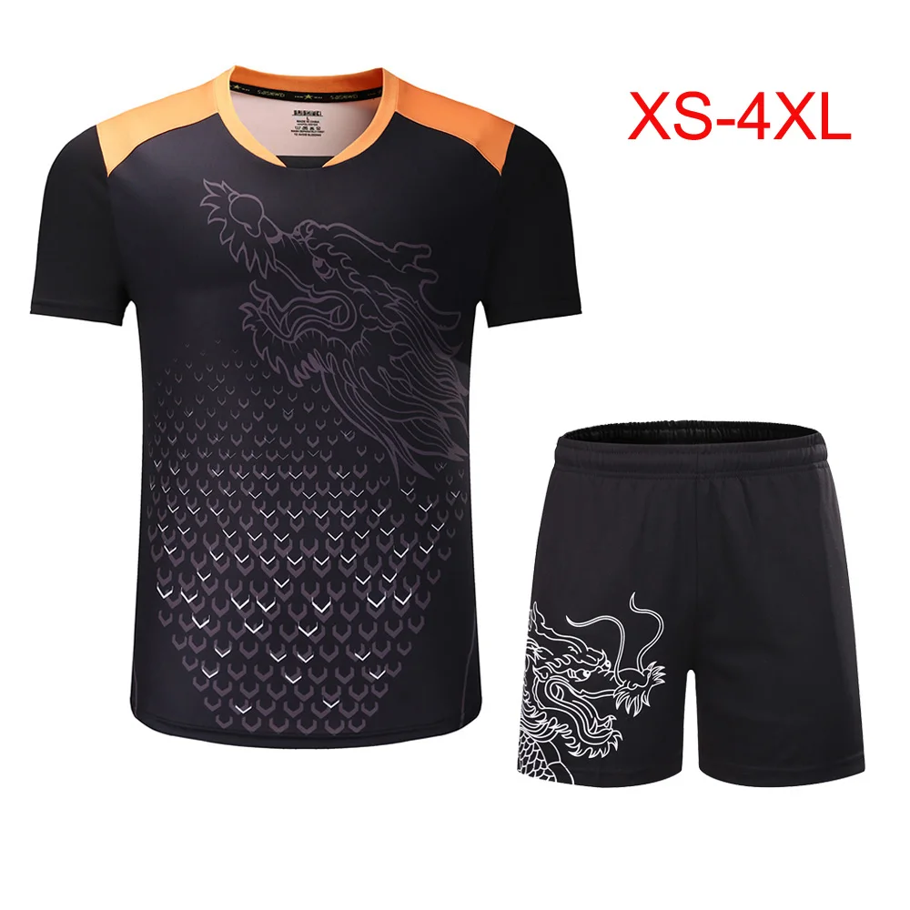 

New season CHINA Dragon Table Tennis Sets Man , Women Child Ping Pong Sport Kit Shorts Suit ,Tennis Jersey uniforms Clothes 3890