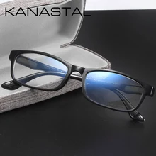 KANASTAL Wo мужские очки для чтения мужчин Unti Синие лучи очки для чтения Fibrous очки для чтения квадратная рамка мужские очки для чтения UV400