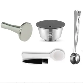 

Metal Rusable Coffee Capsule Stainless Steel Filter for DOLCE GUSTO EDG Lumio Refillable Filter Dripper Tamper