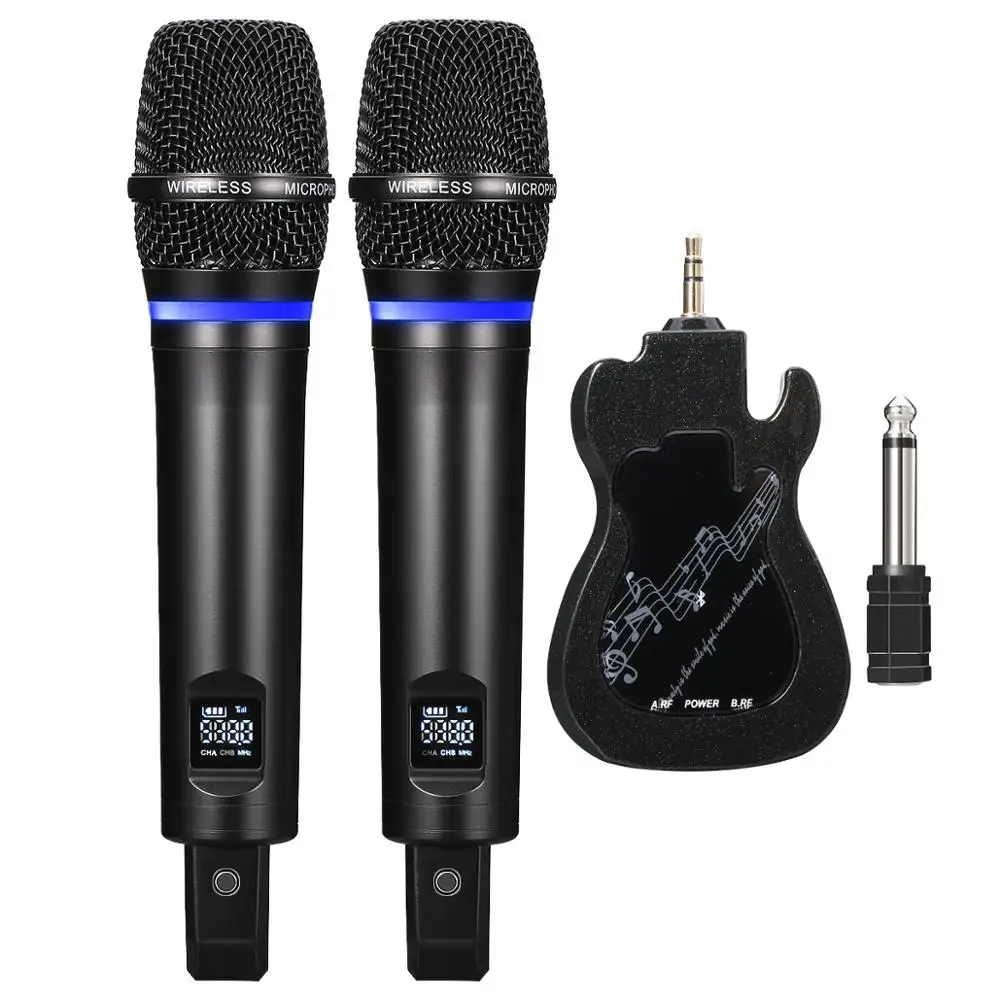 Excelvan GT200 микрофон UHF беспроводной караоке микрофон Встроенный аккумулятор профессиональный ручной Bluetooth Музыка KTV PK K38 K18