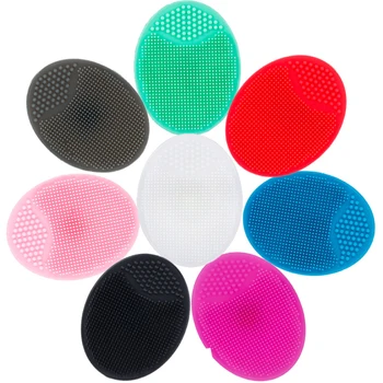 

Skin Scrub Cleanser Massage Brush Maquillaje Silica Gel Cleaning Pad Wash Face Facial Exfoliating Brush Skin Deep Washing