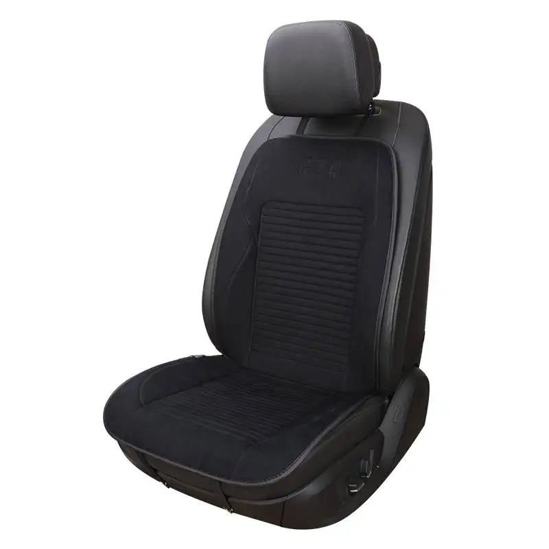black B front 24V 12 В/24 В Подогреваемая наволочка чехол для сиденья, подогреватель, зимняя Бытовая Подушка cardriver подушка для сиденья с подогревом - Название цвета: black B front 24V