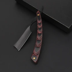 2021 New Stainless Steel Black Men'S Razor Barbershop Manual Folding Beard Razor