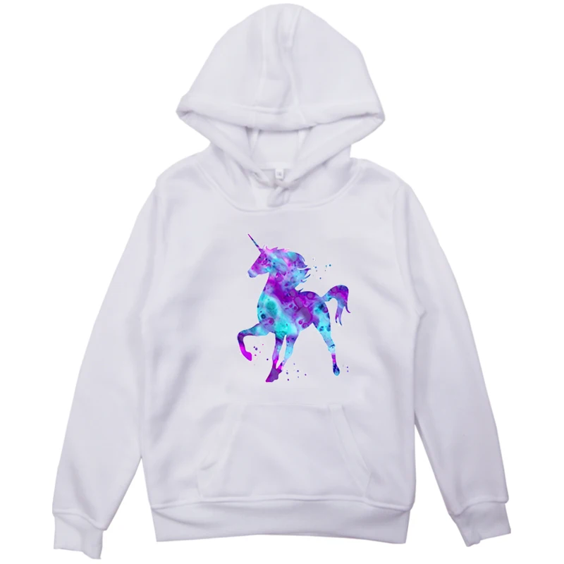 Hoodies 5 Модные детские толстовки с единорогом; забавные толстовки для мальчиков и девочек; повседневные зимние Утепленные пуловеры; топы; блузка; - Цвет: Hoodies 5