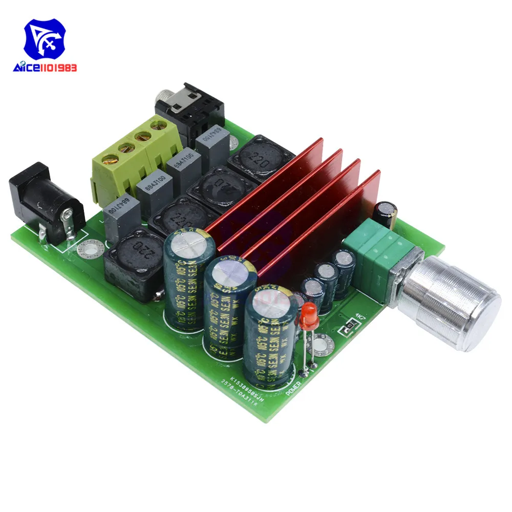 Diymore TPA3116 DC 8 25 в 100 Вт сабвуфер цифровой модуль усилителя мощности регулируемая