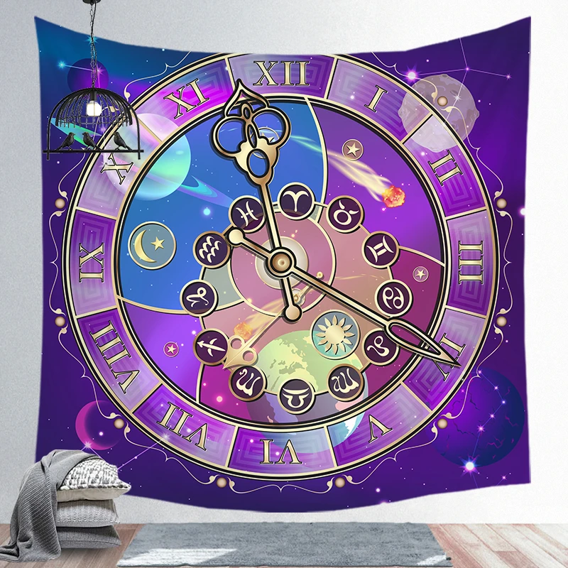 Hanging Tapestry 5 Винтажный Европейский настенный гобелен колдовство Звезда Луна солнце комната в общежитии изголовье Arras ковер Астрология одеяло - Цвет: Hanging Tapestry 5