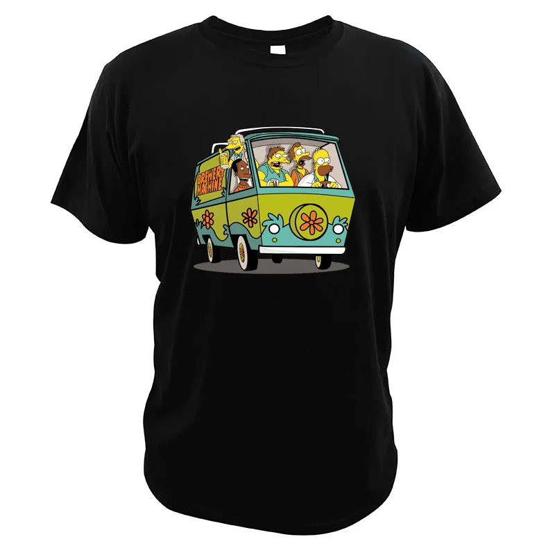 Футболка Симпсон, хлопок, цифровая печать, высокое качество, Забавные футболки Sitcom с вырезом лодочкой, топы, европейский размер