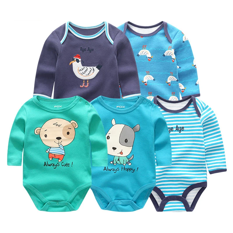 Infant Girl Pajamas Set Baby Boy Sleeper Clothes Newborn Gown Romper Long Sleeve 100% Cotton Toddler Bodysuits Sleepsuit Outfits
