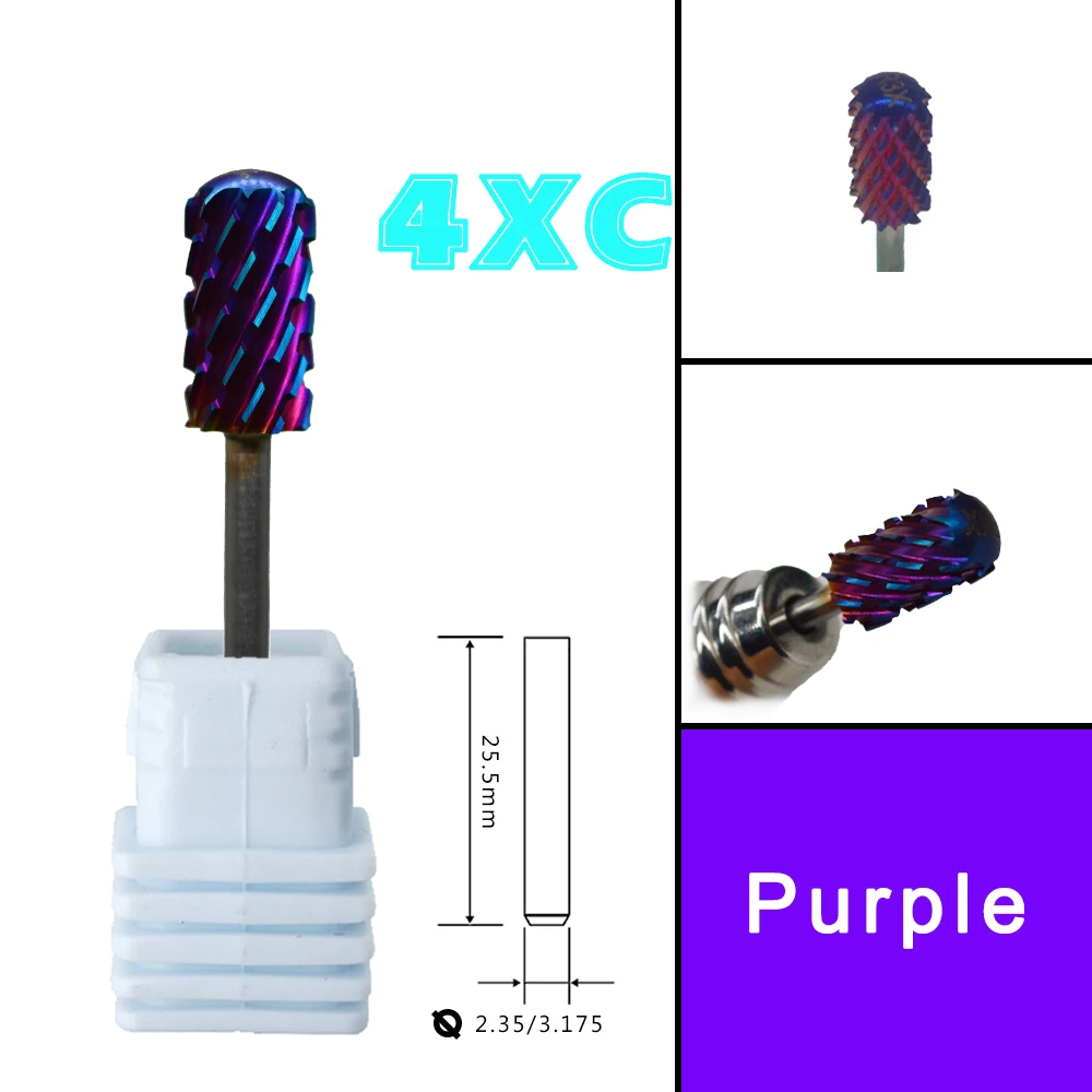 Right Hand Tungsten 6.6 Large Round Top Blue Blade Carbide Strongest Barrel Nail Drill Bit and Best remover for Powder 2