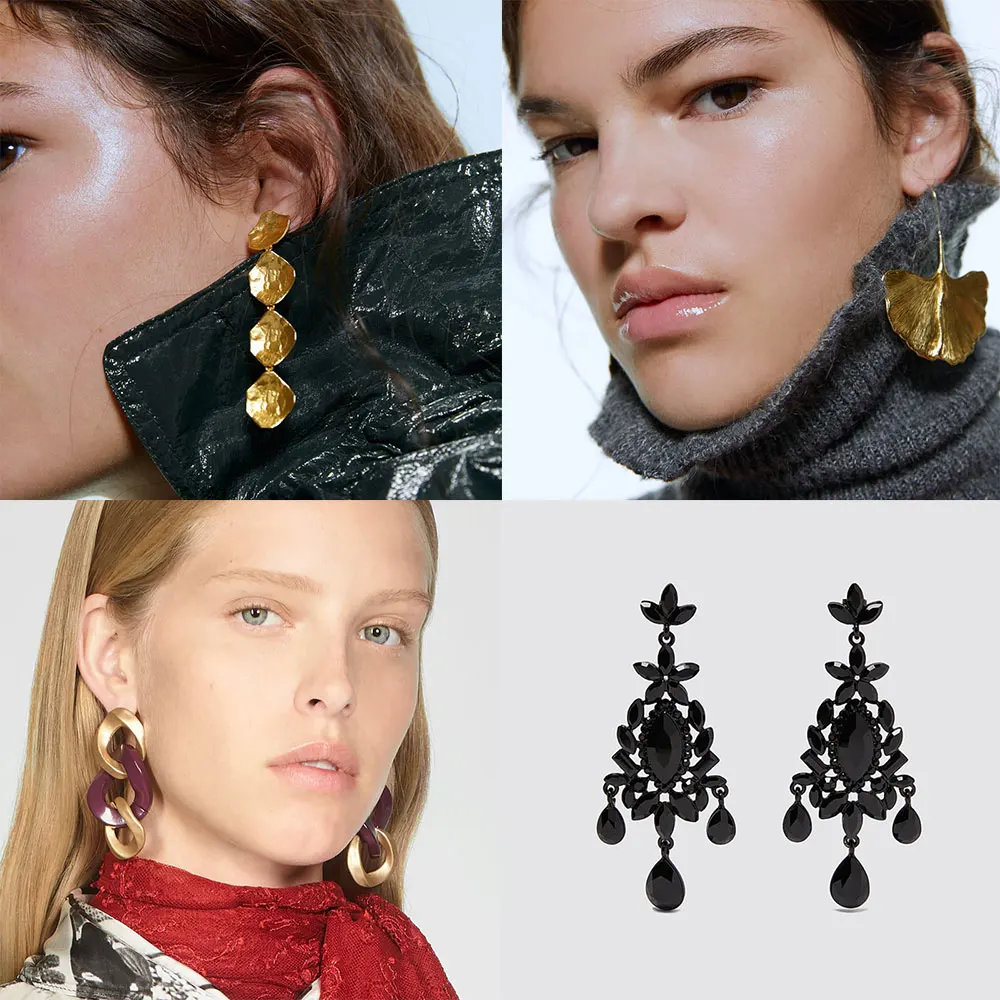 Лучшие женские висячие серьги Boho ZA с искусственным жемчугом, милые вечерние серьги ручной работы с кристаллами для девушек, женские свадебные массивные серьги, аксессуары
