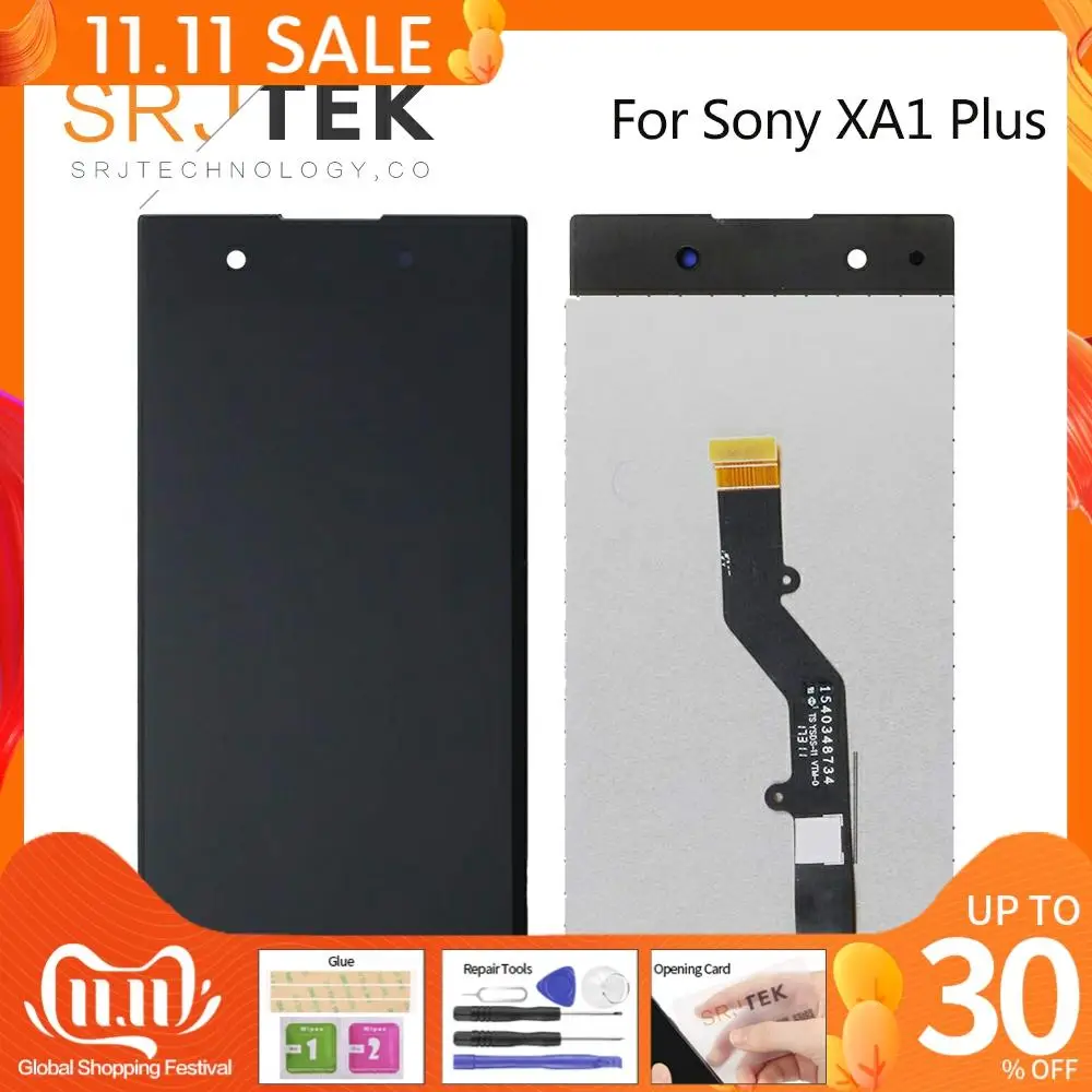 ЖК дисплей 5 дюйма для Sony Xperia XA1 Plus G3412 G3416 G3426 G3421 с сенсорным дигитайзером в сборе