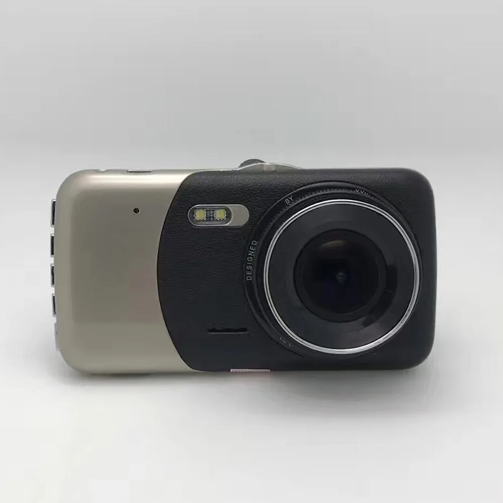 4-дюймовый ips Full HD 1080P вождение автомобиля Регистраторы Видеорегистраторы для автомобилей вождения Регистраторы Широкий формат с двумя объективами Автомобильный видеорегистратор