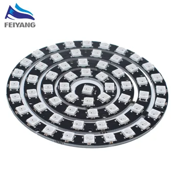 

10pcs RGB LED Ring 1Bit 8Bit 12Bit 16Bit 24Bit WS2812 5050 RGB LED + Integrated Drivers
