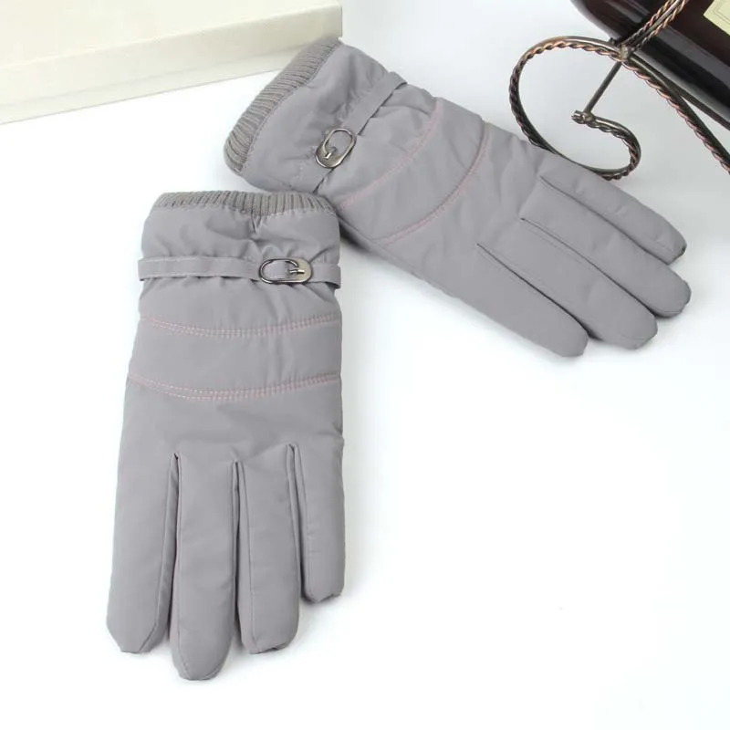 Зимние Женские ветрозащитные уличные перчатки холодный теплый Сенсорный экран плюс бархатные толстые перчатки