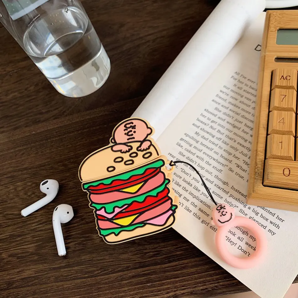 3D наушники в виде кролика Чехлы для AirPods чехол 3D Симпатичные кошки и собаки мультфильм для Apple Air Pods чехол для наушников кольцевой ремень - Цвет: 757