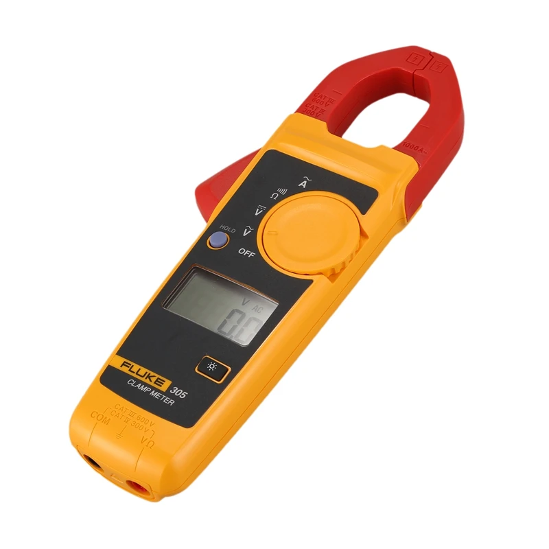 Цифровой клещи Fluke 305 Dmm Электрический амперметр переменного/постоянного тока, мультиметр F305