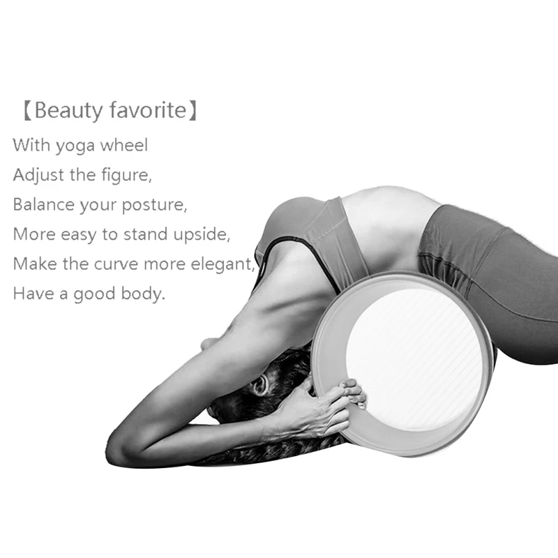 Yoga Wheel, Yoga Project Wheel for Stretching and Increased Flexibility, Relieves Back Pain, Improves Yoga Posture