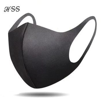 

3Pack Fashion Mouth Mask,Unisex PM2.5 Pollen Anti Dust Mask Anti Pollution Mask Black Elastic Earloop Face Mouth Mask Reusable
