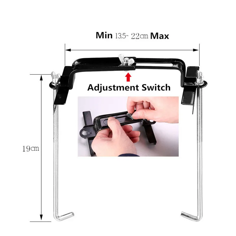 Аккумуляторный кронштейн для автомобиля, универсальный держатель для аккумулятора, кронштейн для крепления болта, комплект для автомобильного микроавтобуса 19 мм 23 мм 27 мм