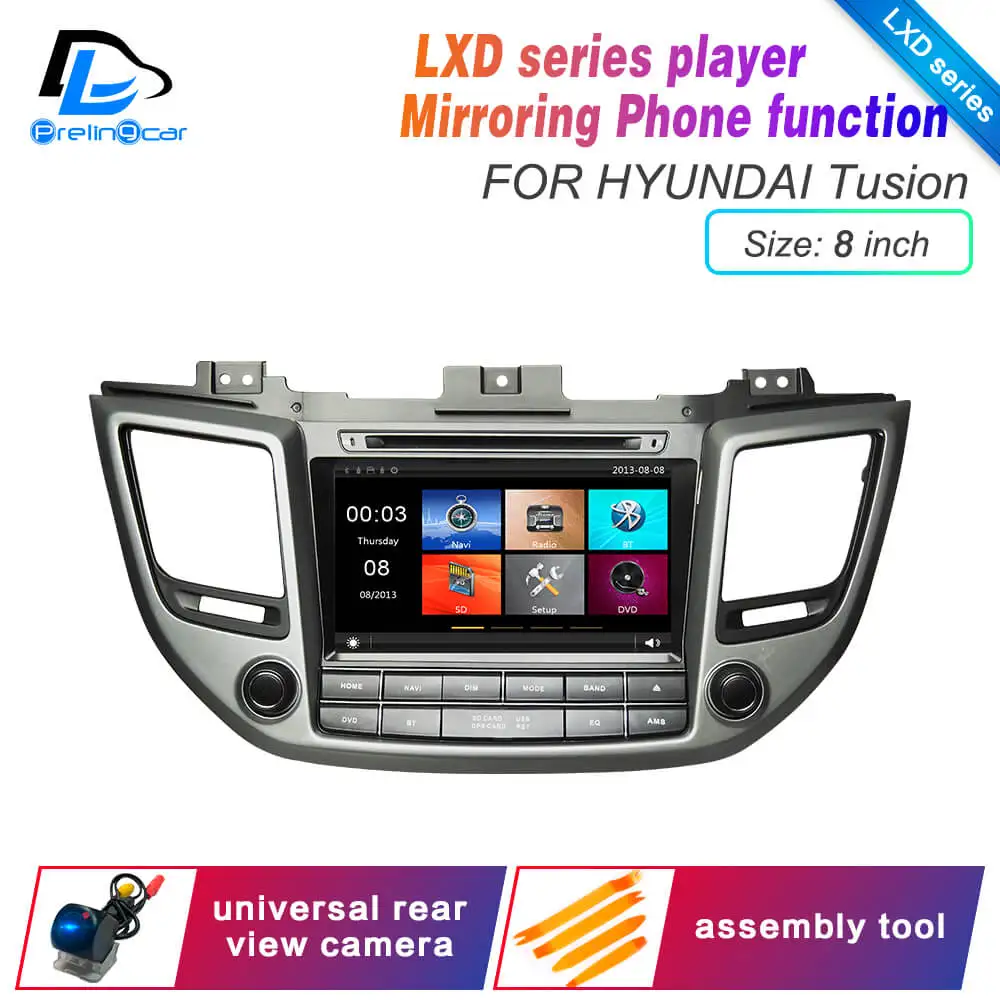 Ips экран DSP звук Android 9,0 2 DIN 4G Lte радио для hyundai tucson verna gps dvd-плеер стерео навигация - Цвет: LXD tucson player