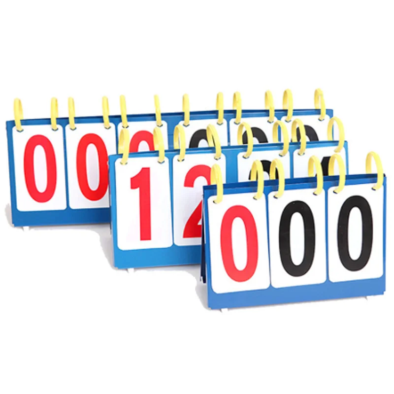 

3 4 6 Digit Scoreboard Sports Flip Score Board Basketball Football Scorer Tennis Game Number Display Board Score Marking Kits Si