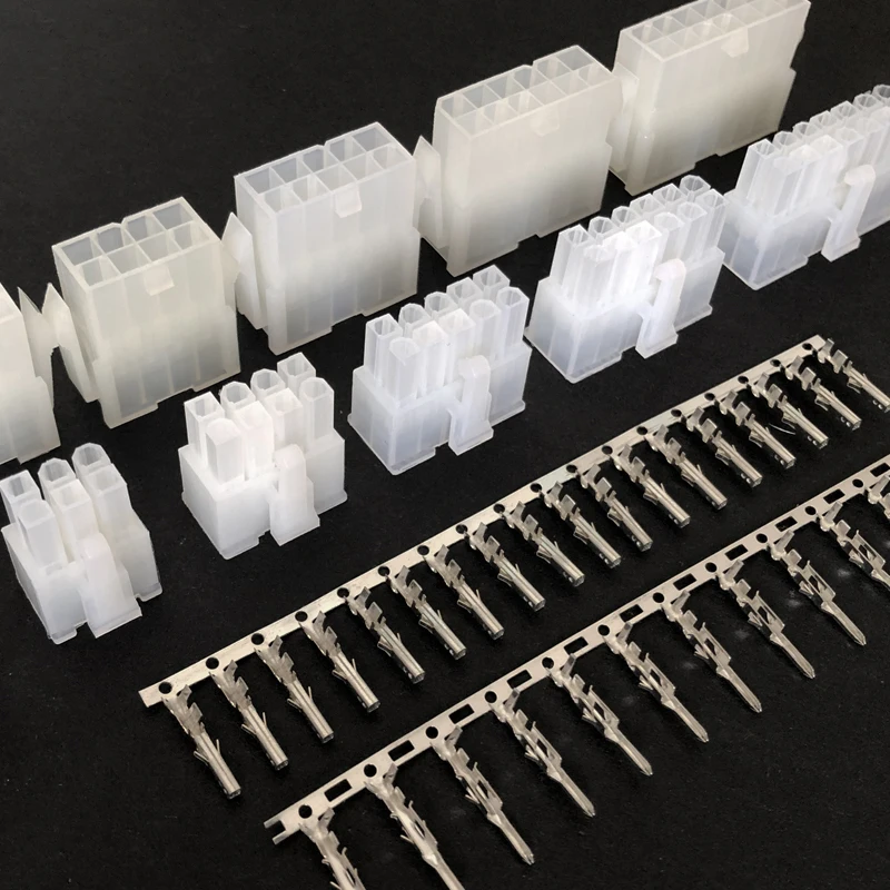 5557/5559รถยนต์ Harness Connector 4.2mm 6/8/10/12-24 Pin คอมพิวเตอร์สายชายหญิง Terminal คู่แถวชุดปลั๊ก 1