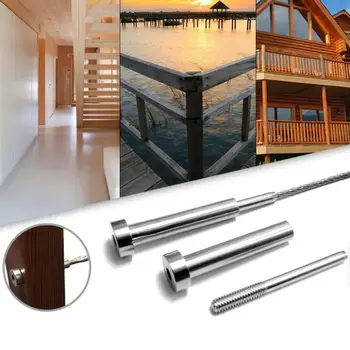

Invisible Receiver Stud Swage Threadless Screw End Fitting for 1/8inch Cable Wire Made of Type 316 Stainless Steel