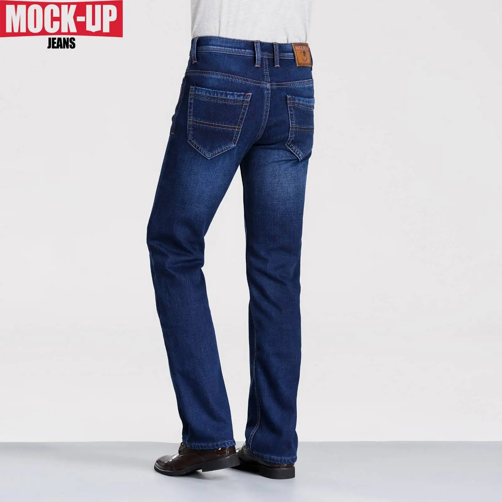 MOCK UP Brand 2019 Winter Warm style Dsq jeans zipper fly jeans men Fleececasual male jean hot sell high quality denim pants 38