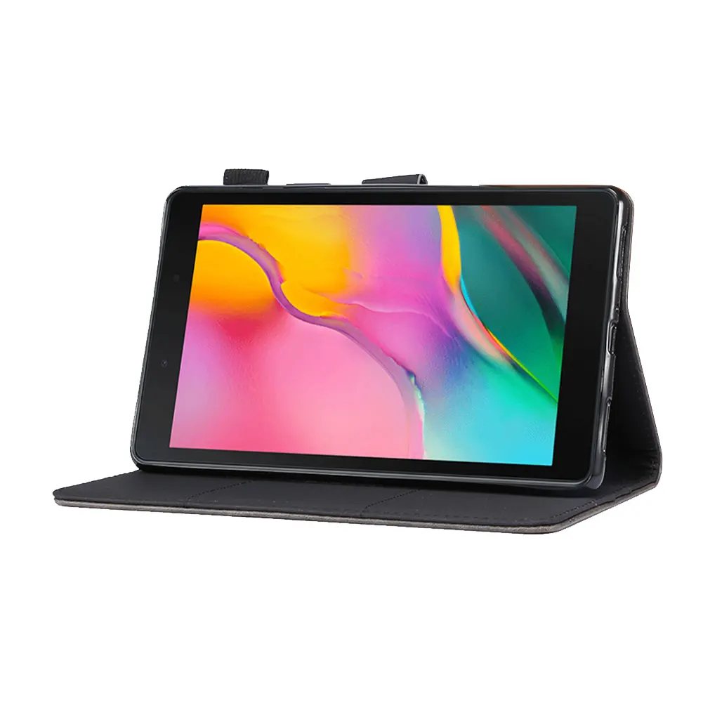 Ультратонкий защитный чехол для Samsung Galaxy Tab A 8,0 дюймов s-ручка SM-T290 SM-T295 чехол Ретро PU кожаный флип-чехол подставка