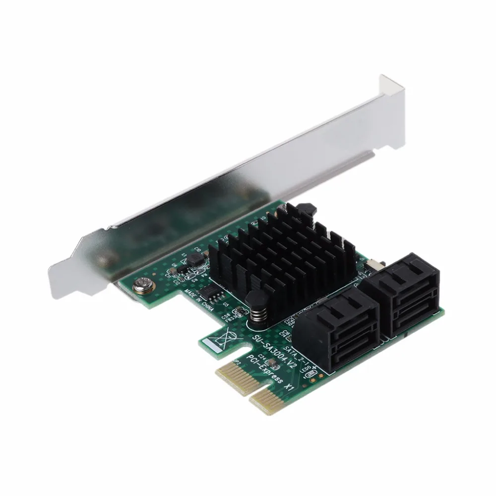 PCI-E PCI Express 1x до 4-Порты и разъёмы Sata 3,0 III 6G конвертер контроллера карты адаптер