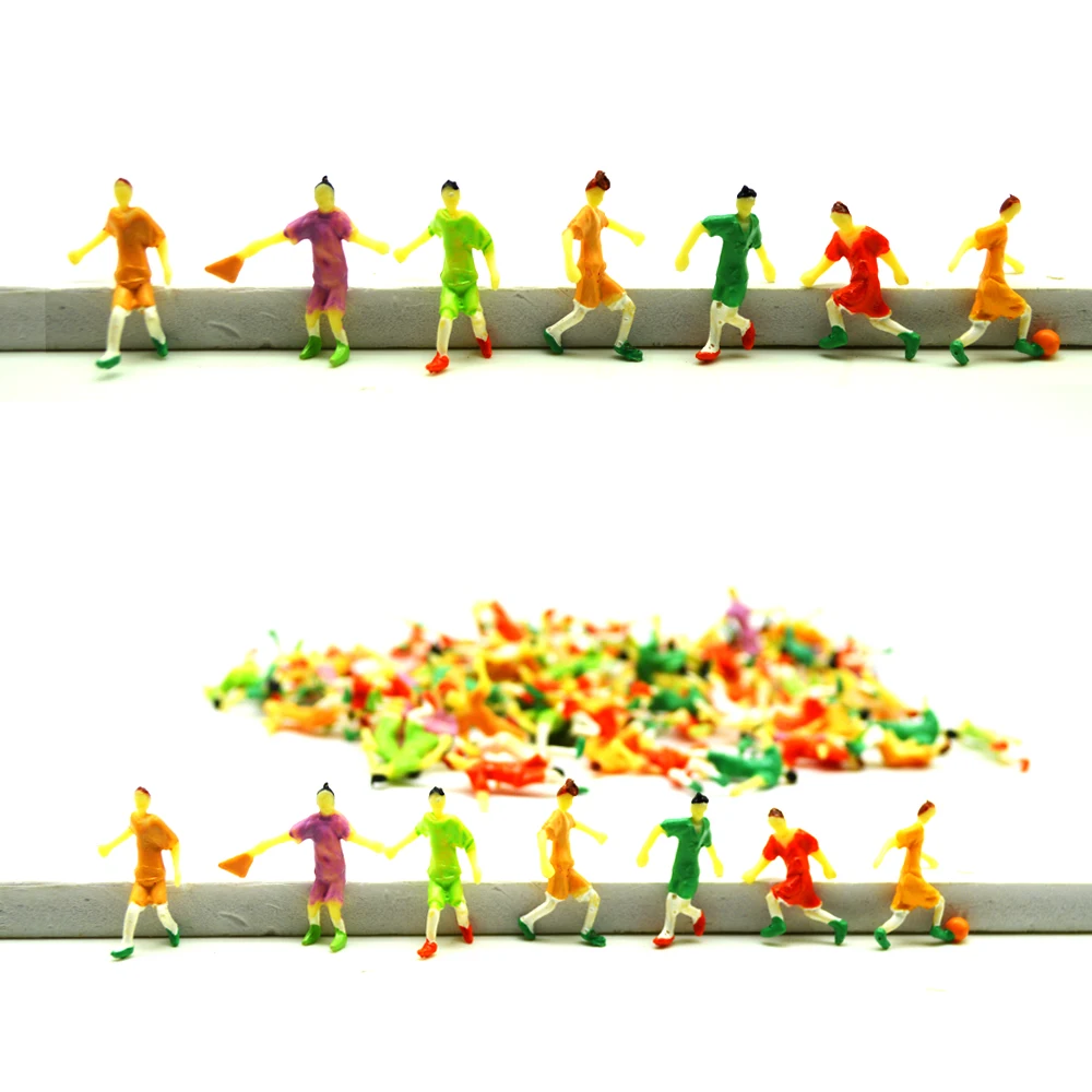 

Model Toy Sports Soccer Man Colorful Mini Sand Table Landscape ABS Plastic Building 50pcs The collection Diorama
