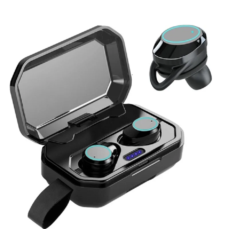 X6 G02 TWS Bluetooth наушники беспроводные наушники IPX7 водонепроницаемые стерео наушники 3300 мАч светодиодный Smart power Bank - Цвет: X6