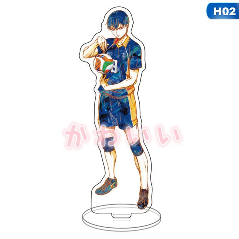 

Toy 15cm Anime Haikyuu Desk Stand Figure Model Table Plate Decor Action Figures Toys Anime Activities Fans Decoration Gifts