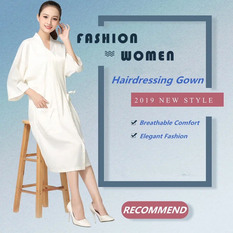 Профессиональный салон стилиста косметологии парикмахерские халаты красота спа обслуживание клиентов, высокого класса комфорт домашнее платье, ночная рубашка