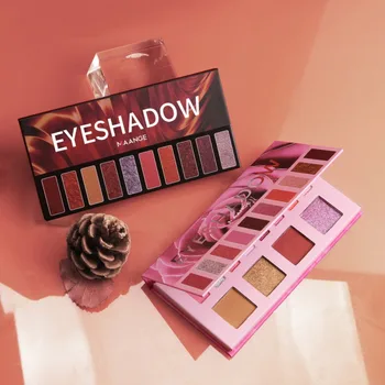 

12 Color Eyeshadow Palette Glitter Pigment Eye Shadow Palette Waterproof Long Lasting Makeup Palette Gifts