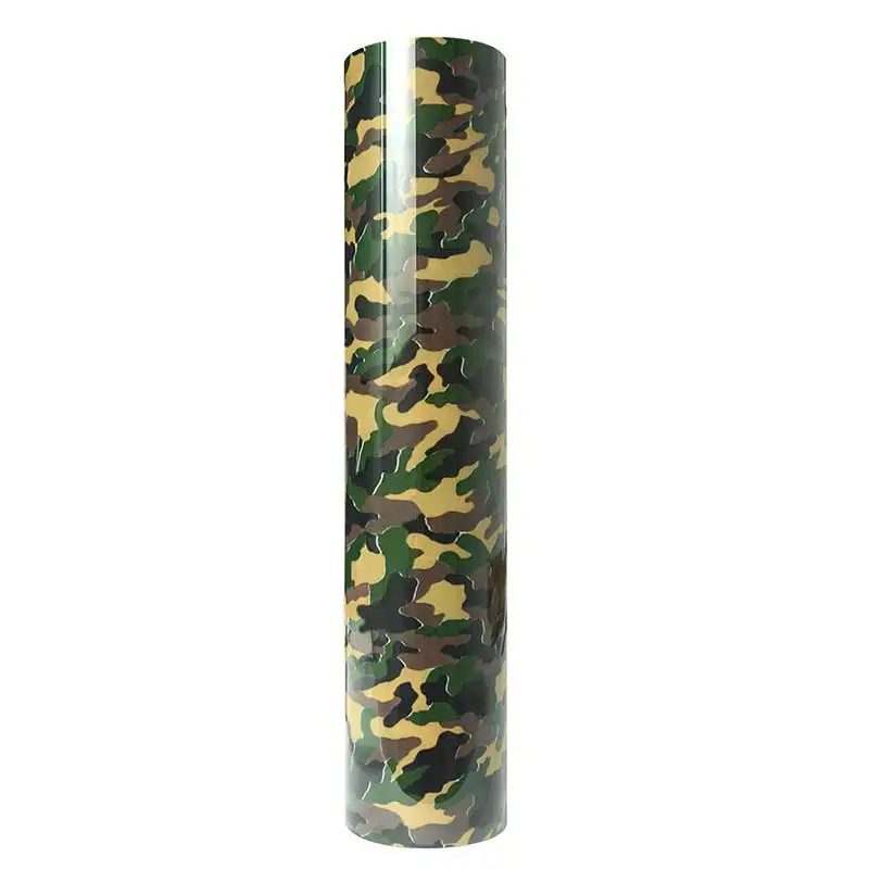 Камуфлированный виниловый утюжок для перекачки тепла на футболки термопресс HTV