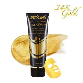 

24K Gold Mask Collagen Face Mask Anti Aging Whitening Wrinkle Lifting Smooth Tear Peel Off Masks Skin Care 60g