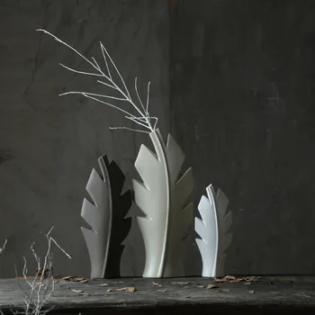 

Nordic Ceramic Art Flower Vase Crafts Ornaments Large Simple Modern Living Room Porch Study TV Cabinet Office Furnishingsjewelry