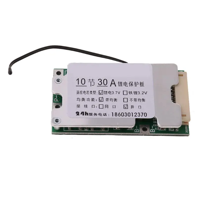 

10S 30A 36V Li-ion Lithium Battery Charge Board 18650 with Protection Balancer