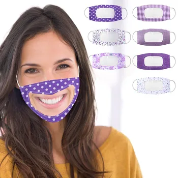 

Unisex Adults Mask With Clear Window Visible Expression For The Deaf And Hard Of Hearing Mouth Muffle Windbreak Mascarilla