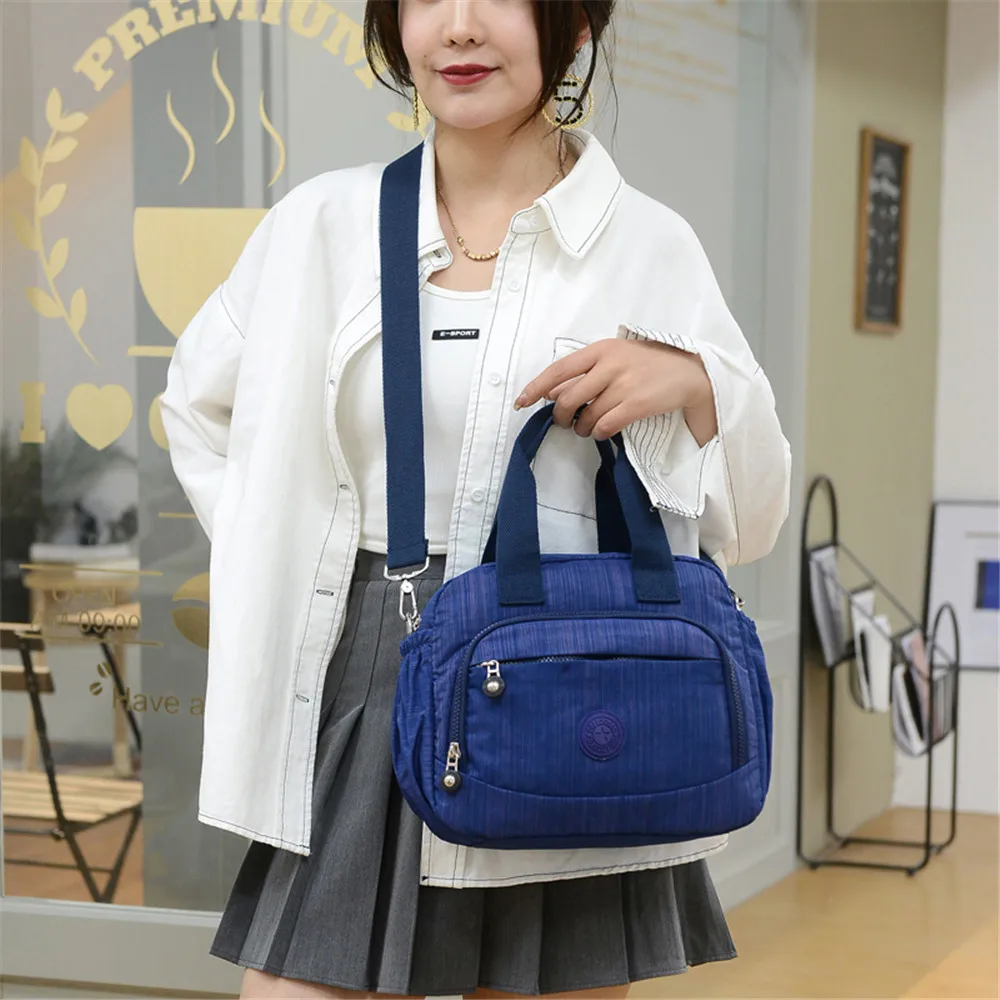 2021 New Solid Color Designer Women Shoulder Bags Casual Multifunctional Women's Handbag High-quality Nylon Ladies Crossbody Bag 3